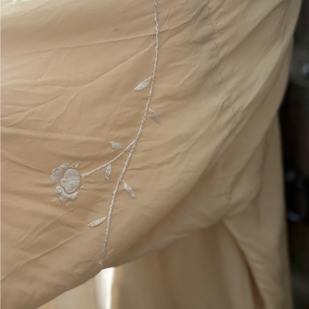 Vintage Japanese Embroidered raw silk Kimono jacket with rare white peacock S - Picture 6 of 8